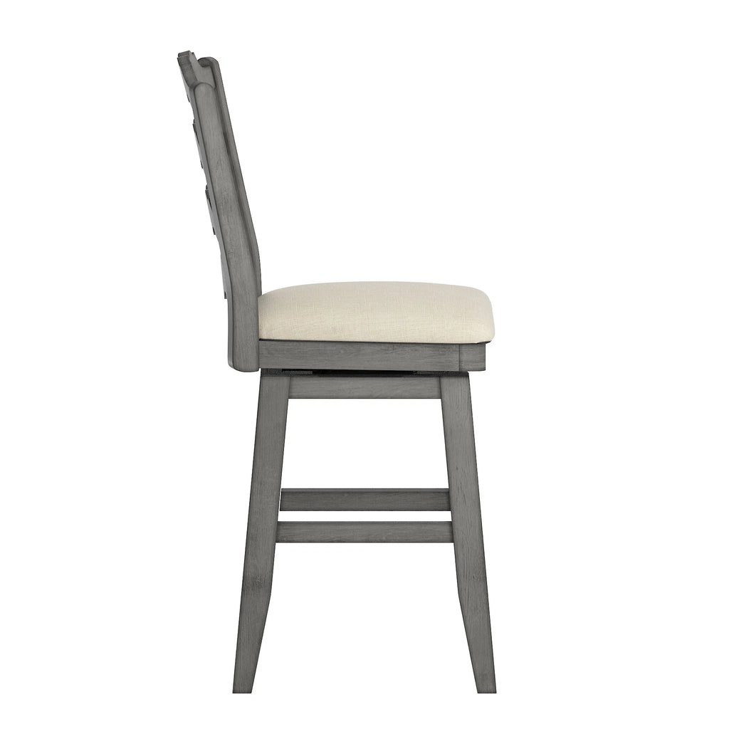 French Ladder Back Counter Height Swivel Stool T72771