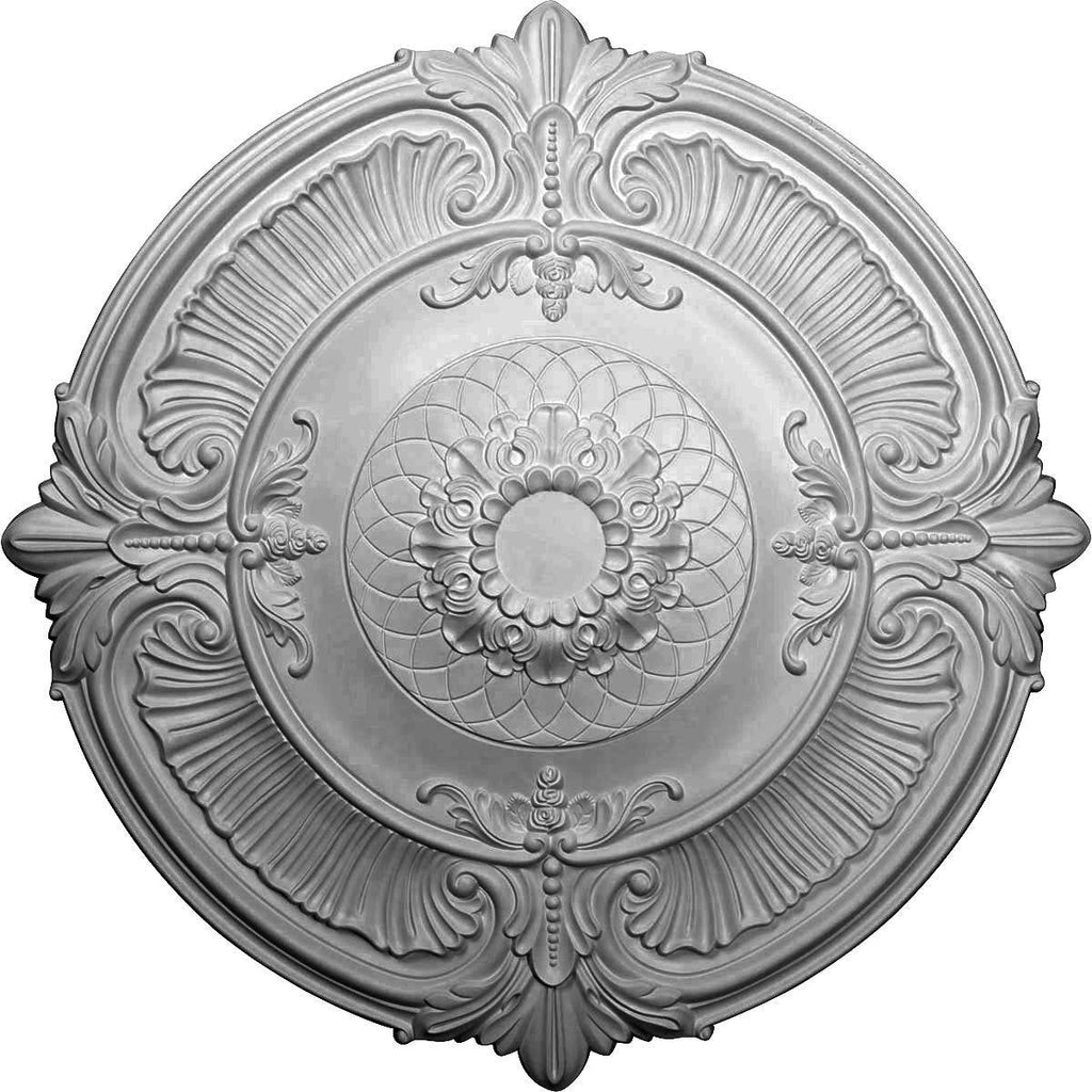 39 1/2x22OD x 2 1/2x22P Hand-Painted Ceiling Medallion L603