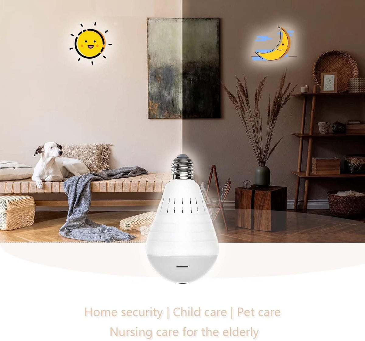 1080p 360 Degree WiFi IP Camera with Night Vision U97697