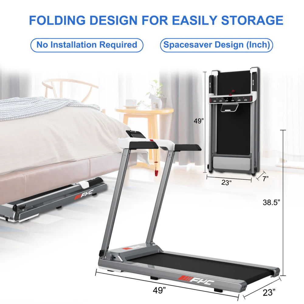 2 in 1 Folding Treadmill with Dual Display A1833