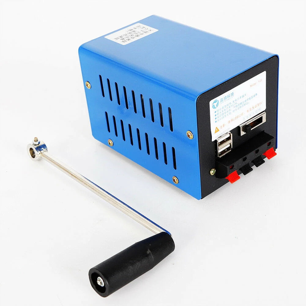 Manual Hand Crank Generator 20W USB Charger O855675