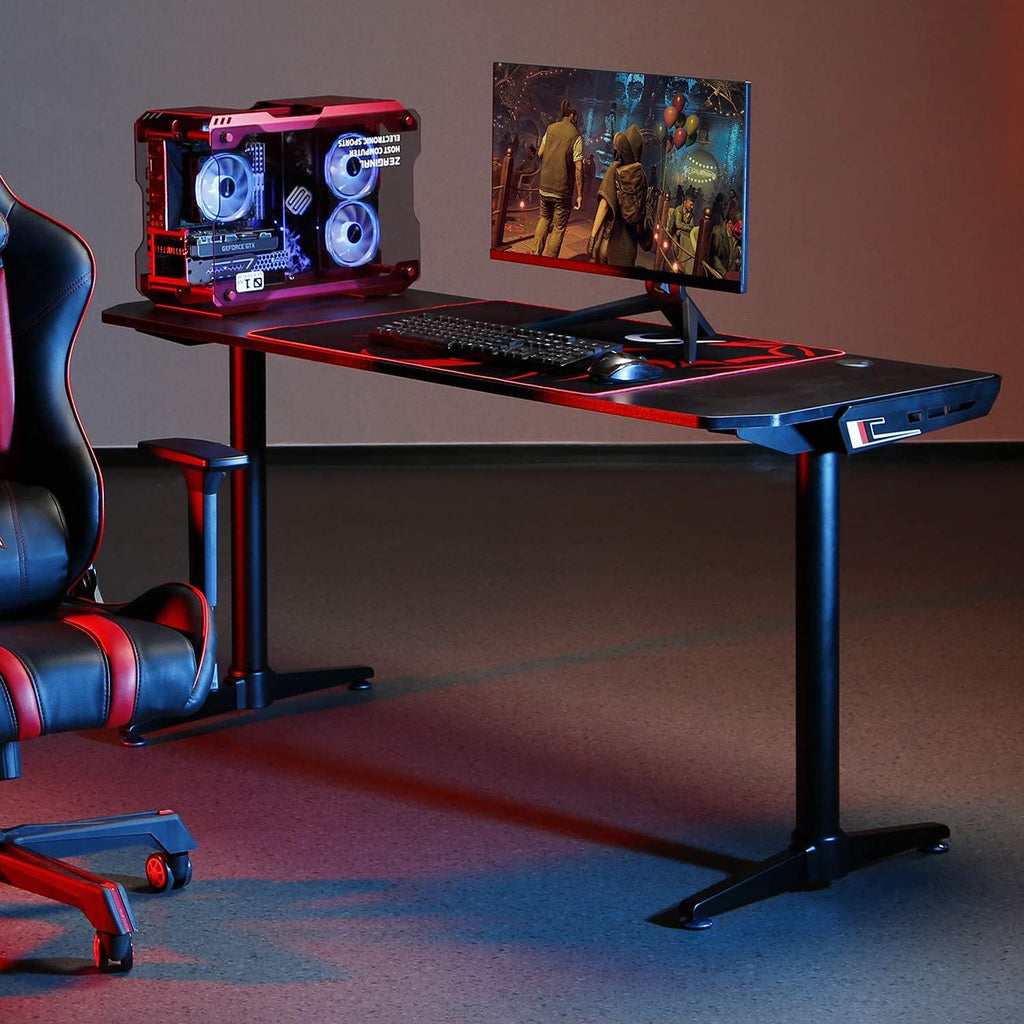 Carbon Fiber Texture Surface Computer Gaming Desk C843166