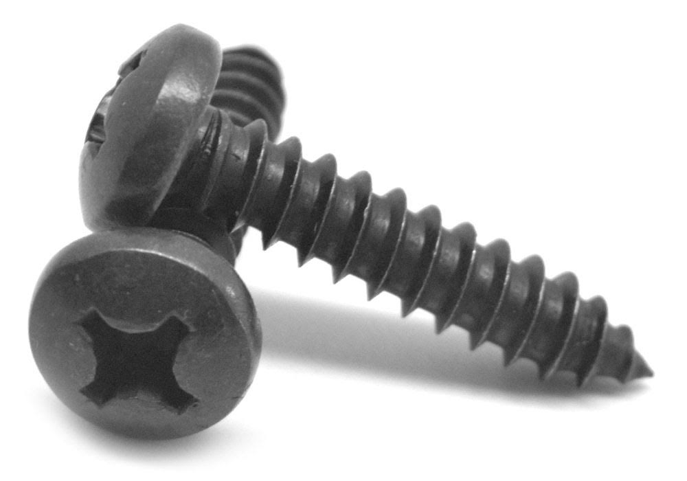 1 1/4 Sheet Metal Screw Phillips Pan Head Black Oxide N38638