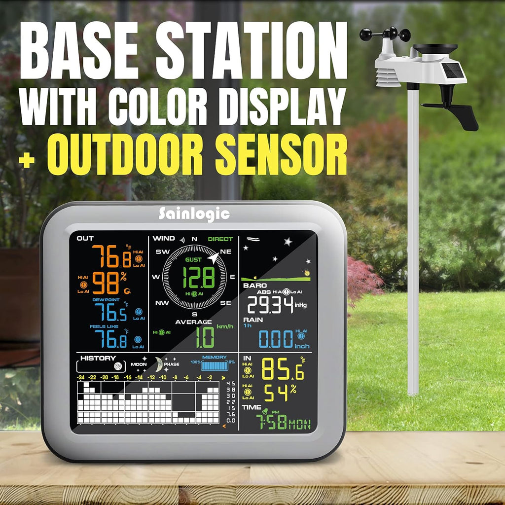Wireless Weather Station with Outdoor Sensor O418395