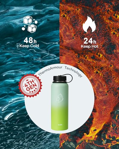 Vacuum Insulated Stainless Steel Water Bottle 64oz BPA Free X50574