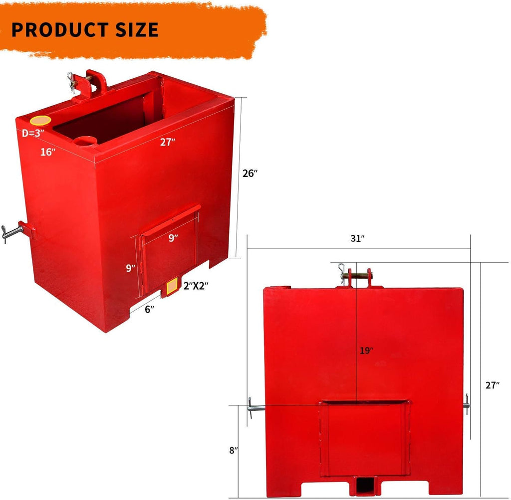 3 Point Tractor Hitch Attachment A633