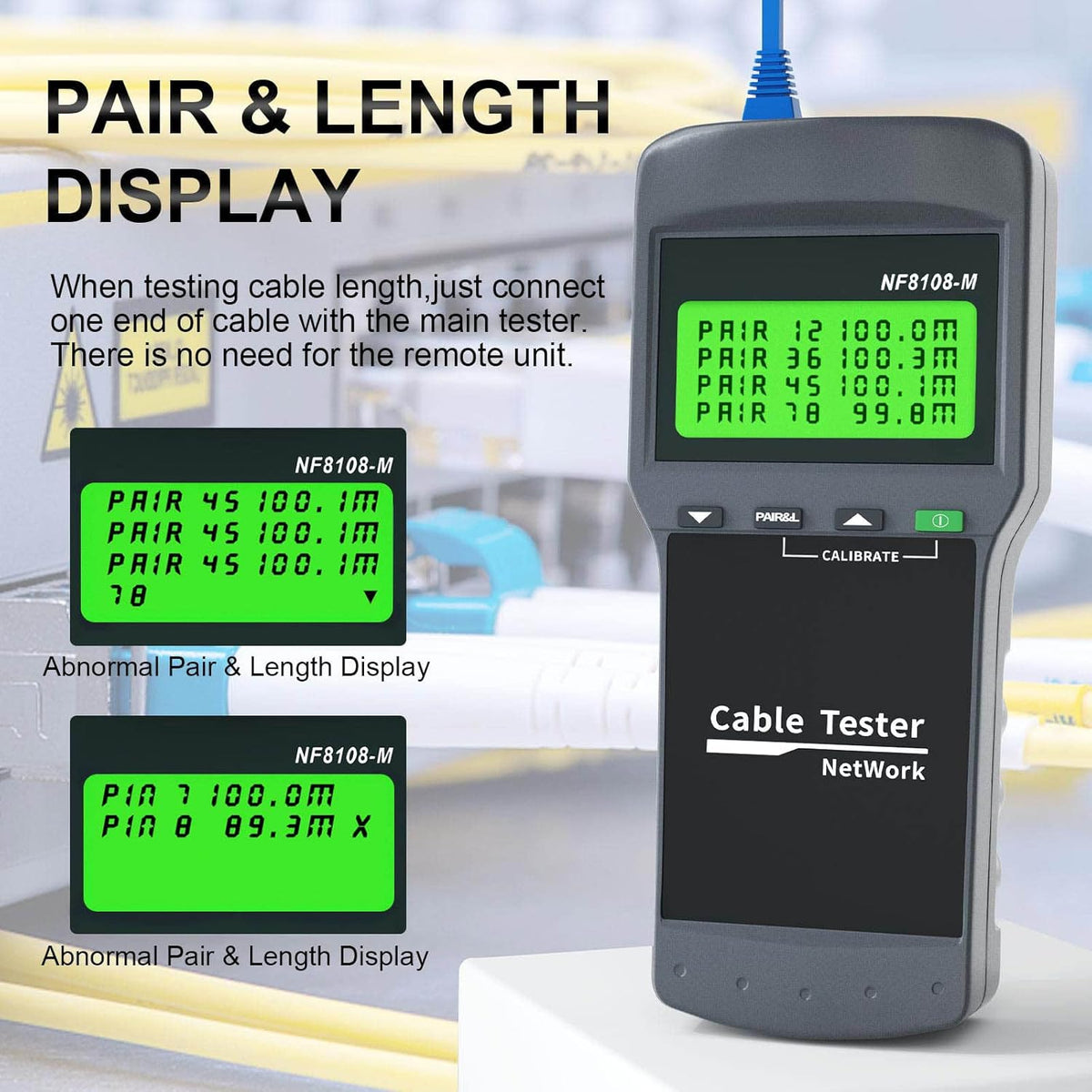 Network Cable Tester with 8 Remote Units D669