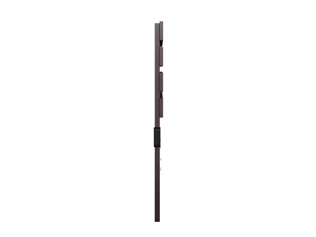 Queen Espresso Wood Panel Headboard with 2 USB Ports C29790