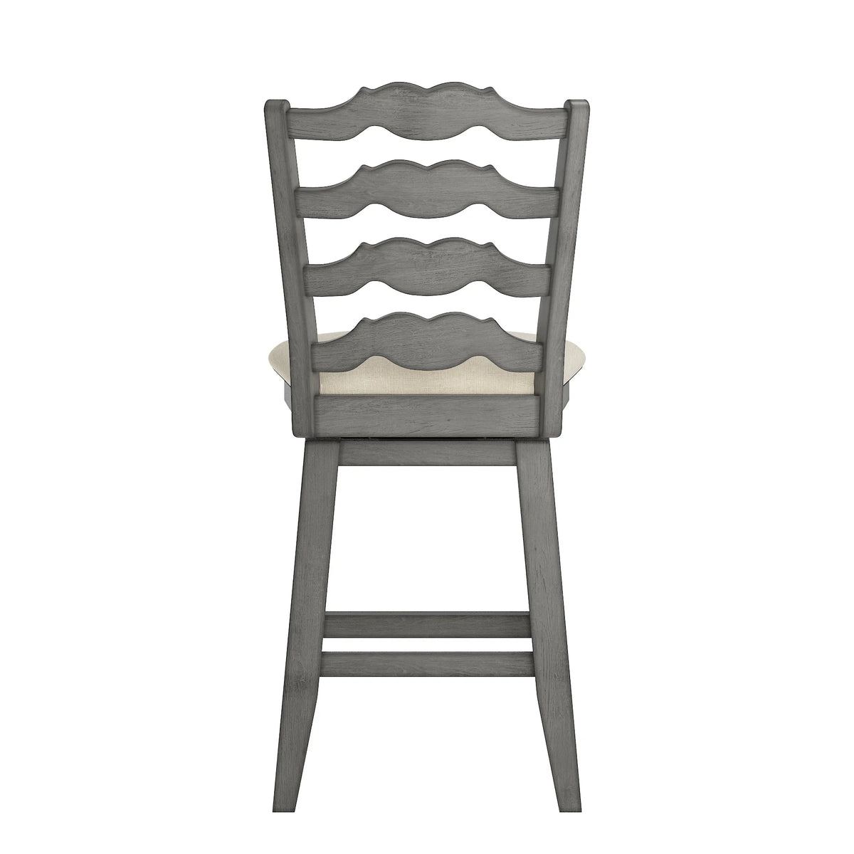 French Ladder Back Counter Height Swivel Stool T72771