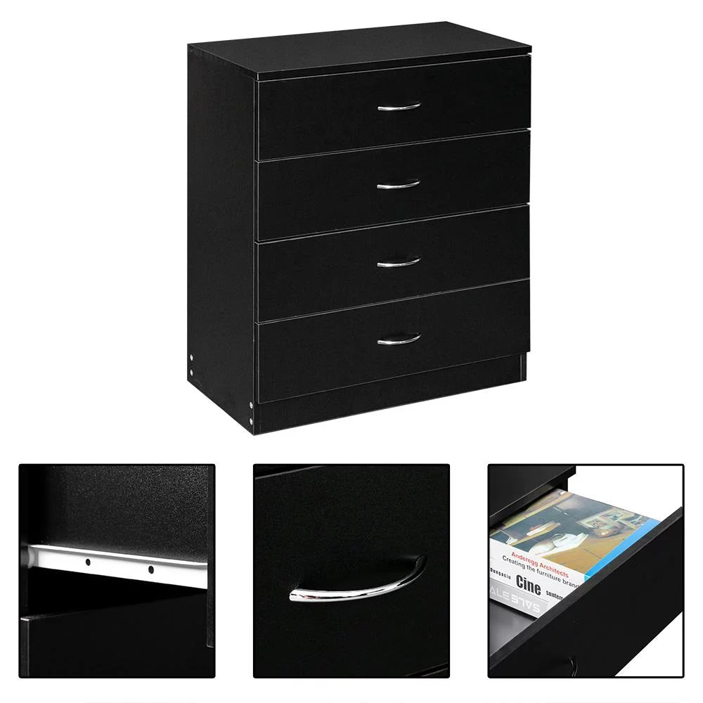 Modern 4 Drawer Dresser Storage Chest Organizer X29607
