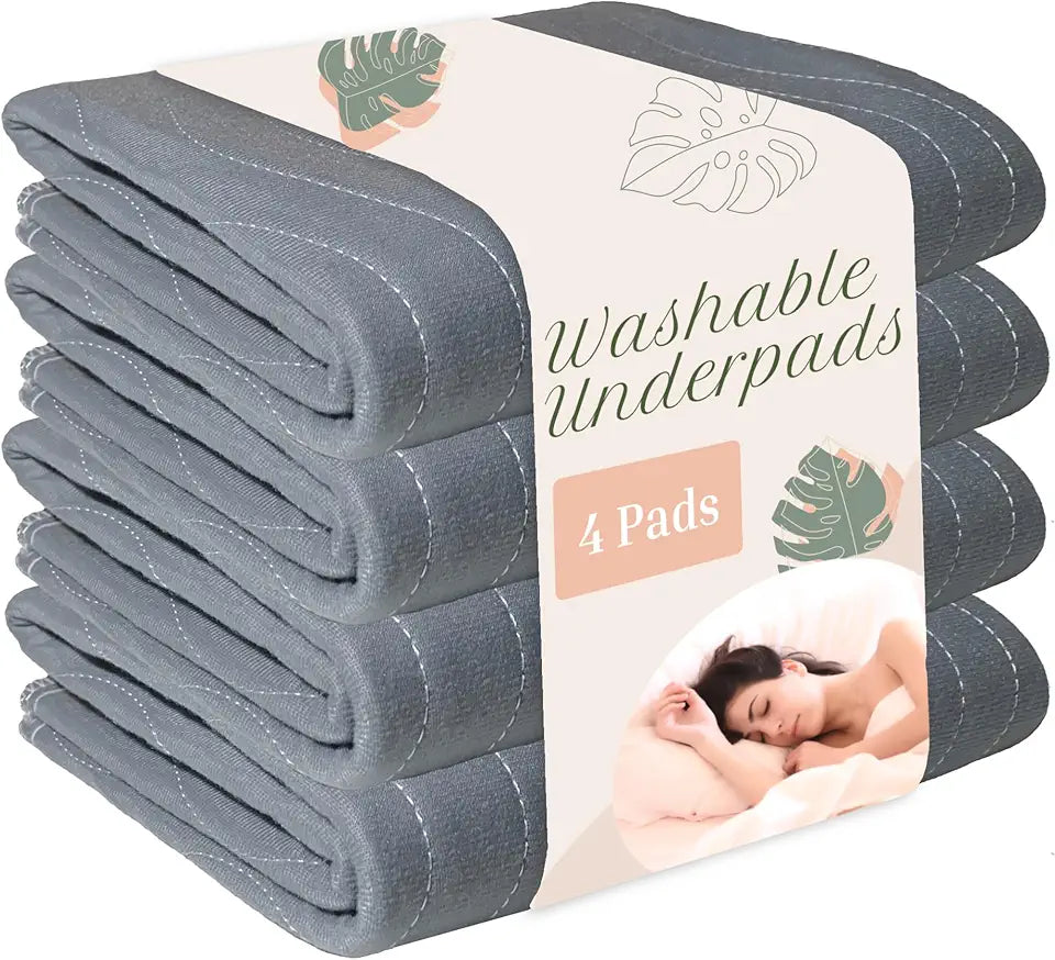 Washable Underpads 31" x 36" Pack of 4 Waterproof Reusable H71400
