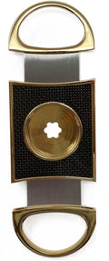 Gold-Black Carbon Fiber Cigar Cutter K700971