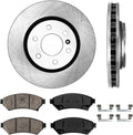 6 Lug Brake Disc Rotors with Ceramic Brake Pads and Clips E963738