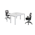 White Double Desk O18979