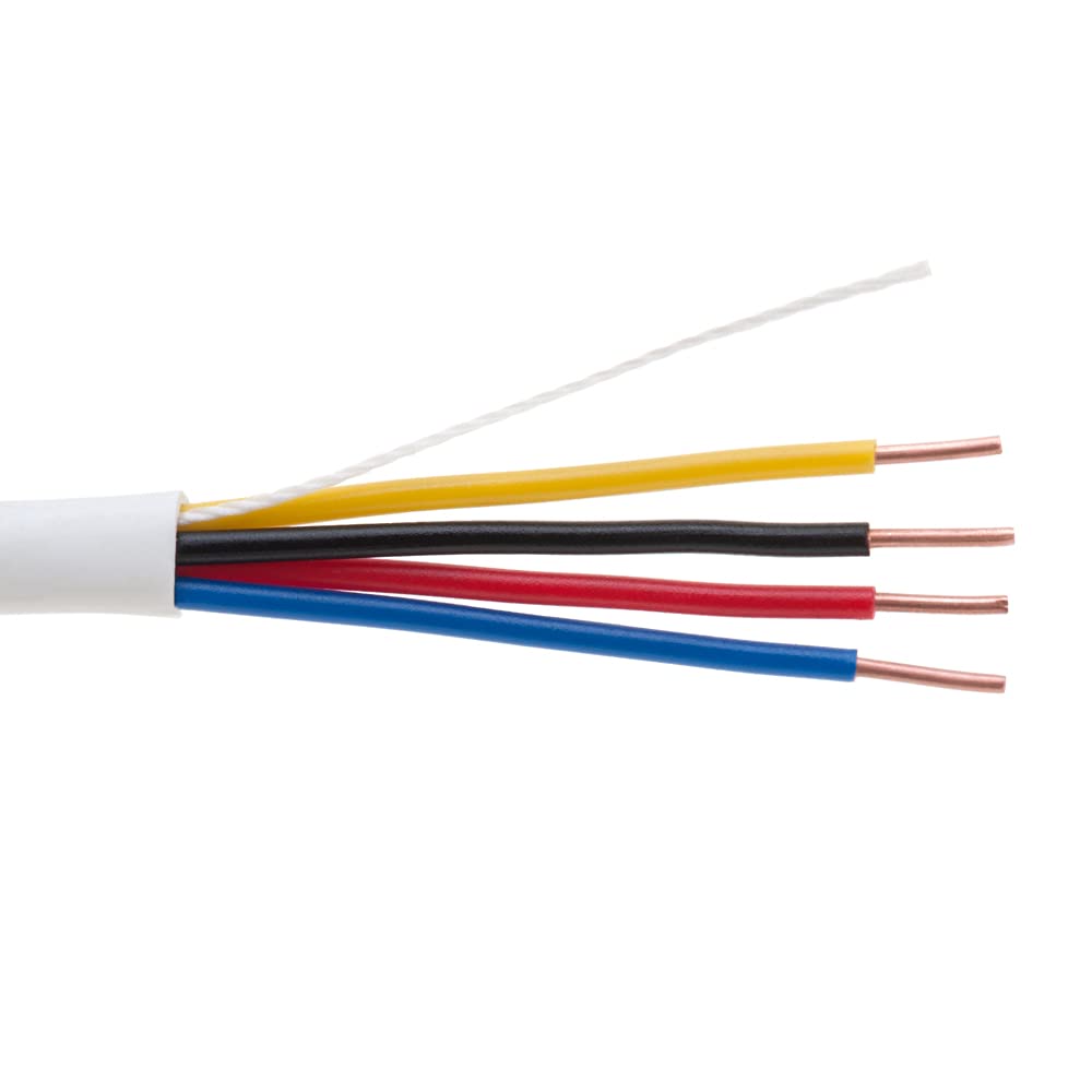 Bulk 22/4 Solid Conductor Alarm Control Cable 500ft Unshielded, Pack of 2 O96934