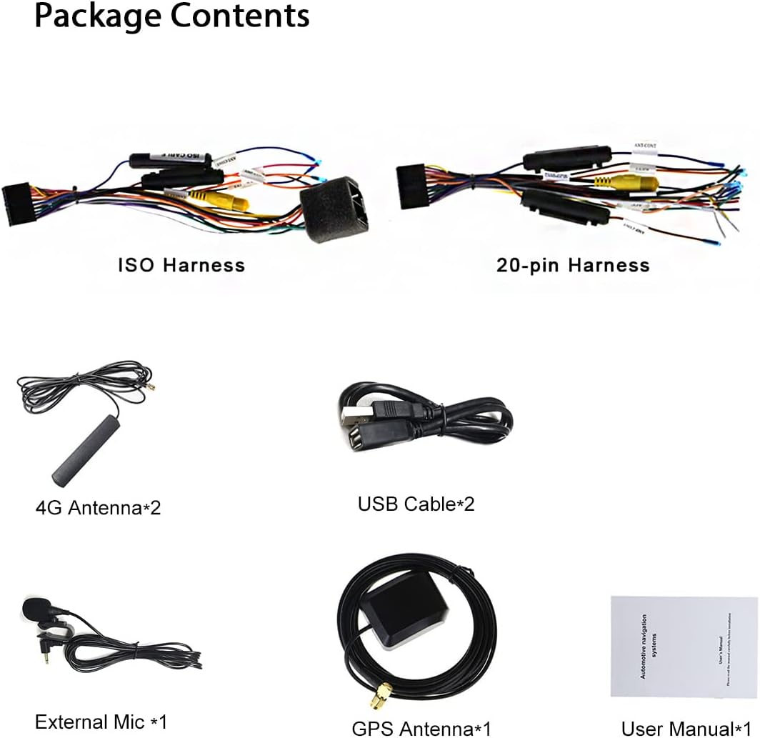 8 Inch Touch Screen Car Stereo with 4GB RAM 64GB ROM O3106