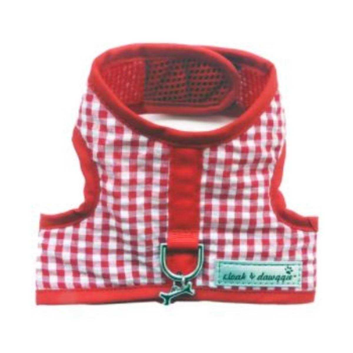 Gingham Dog Harness Vest H34083