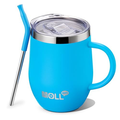 12 oz Stainless Steel Insulated Tumbler with Lid and Straw V400