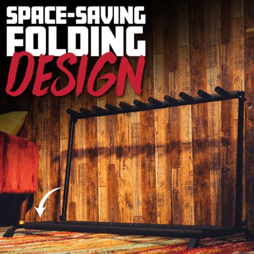 Collapsible Folding Guitar Rack Stand for 3 Guitars Y6054