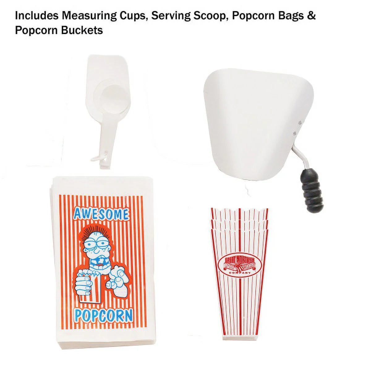 10oz Popcorn Machine with Accessories, Black T68435