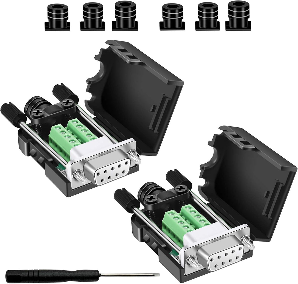 DB9 Solderless Connector 5 Male 5 Female D27523