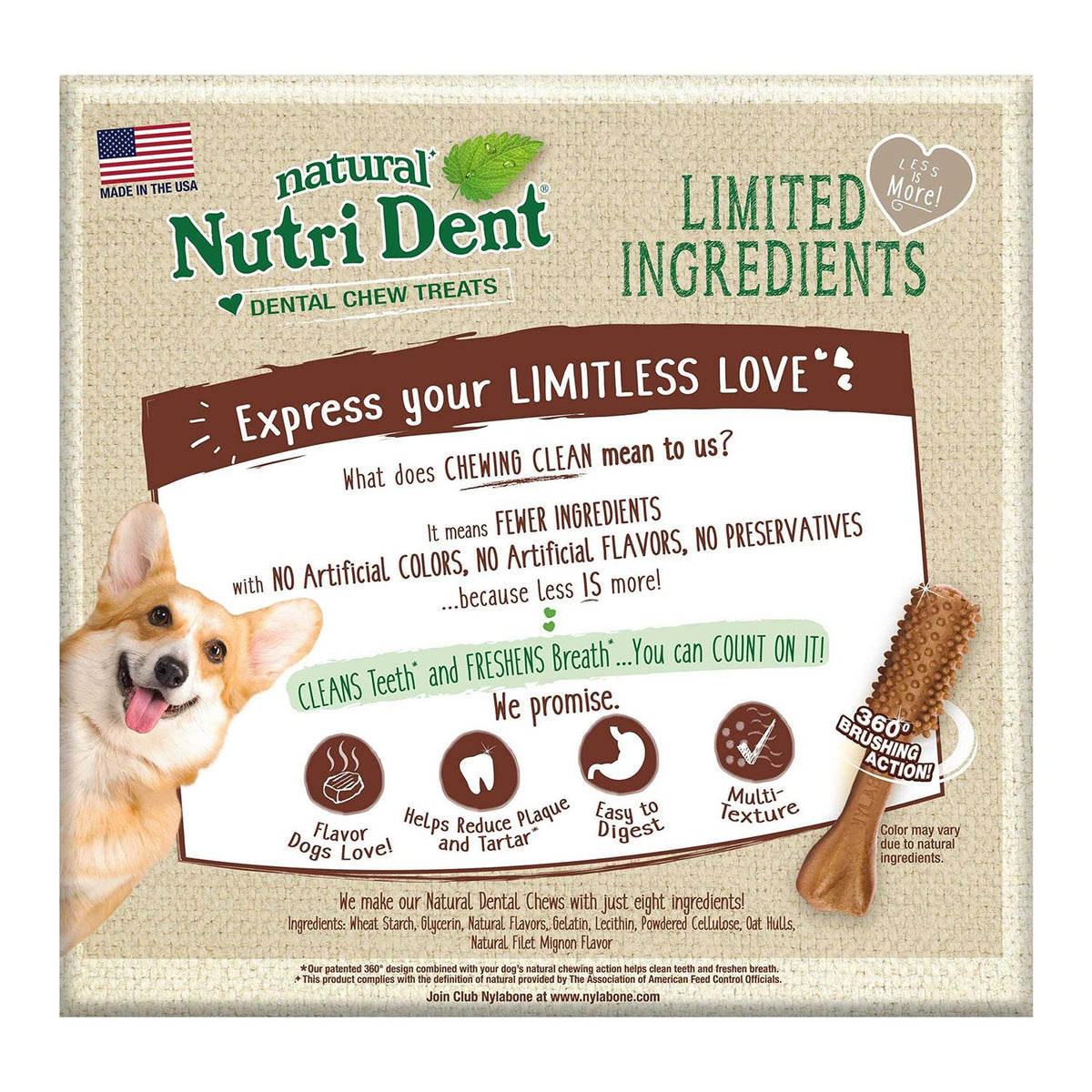 Nutri Dent Dental Chews Filet Mignon M340505