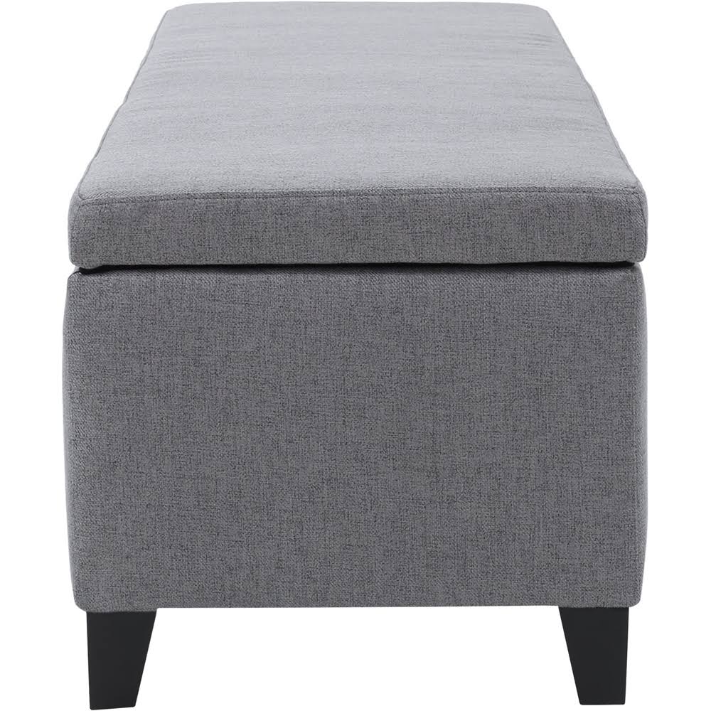 Gray Storage Ottoman H71154