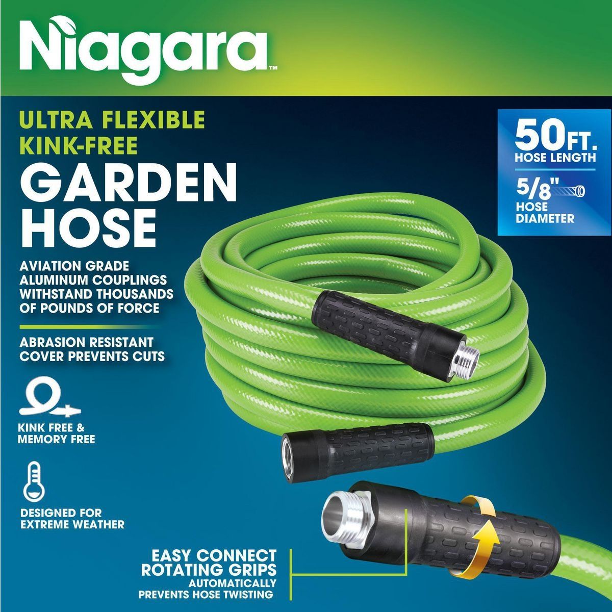50 ft. x 5/8 in. Kink-Free Garden Hose B950716