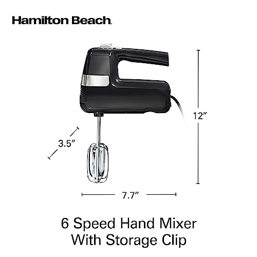 Black Electric Hand Mixer with 6 Speeds H704