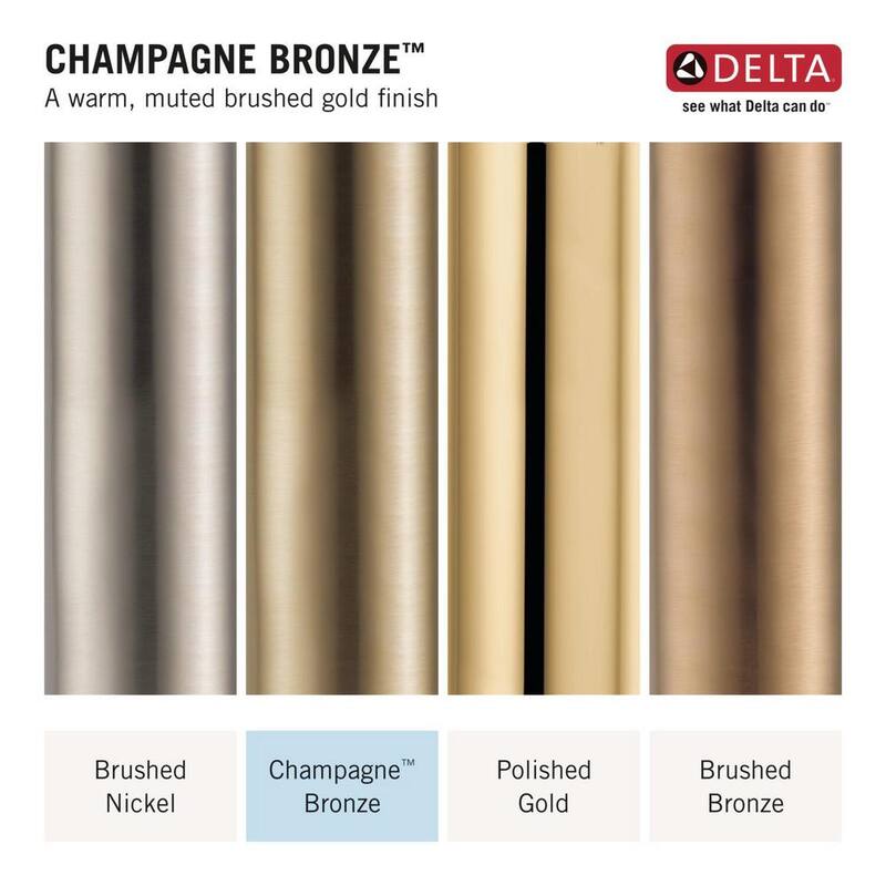 Single-Handle 5-Spray Tub and Shower Faucet in Champagne Bronze F302