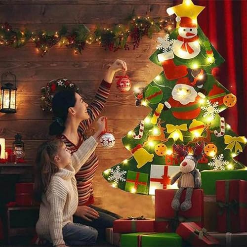 Felt Christmas Tree with Lights N3400