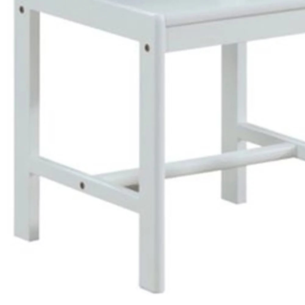 White Wooden Side Chair I39731
