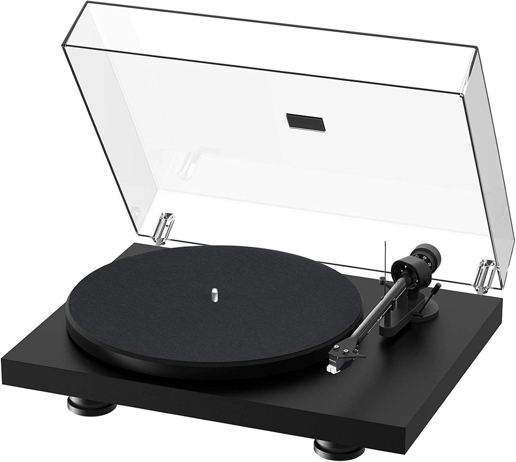 High Gloss Black Turntable with Carbon Fiber Tonearm and Sumiko Rainier Phono Cartridge R618202