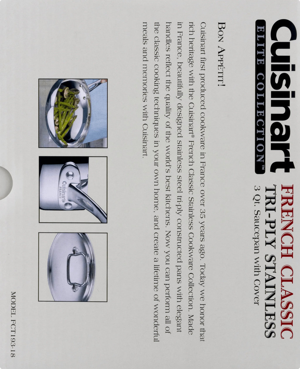 3 Quart Tri-Ply Stainless Saucepan O958