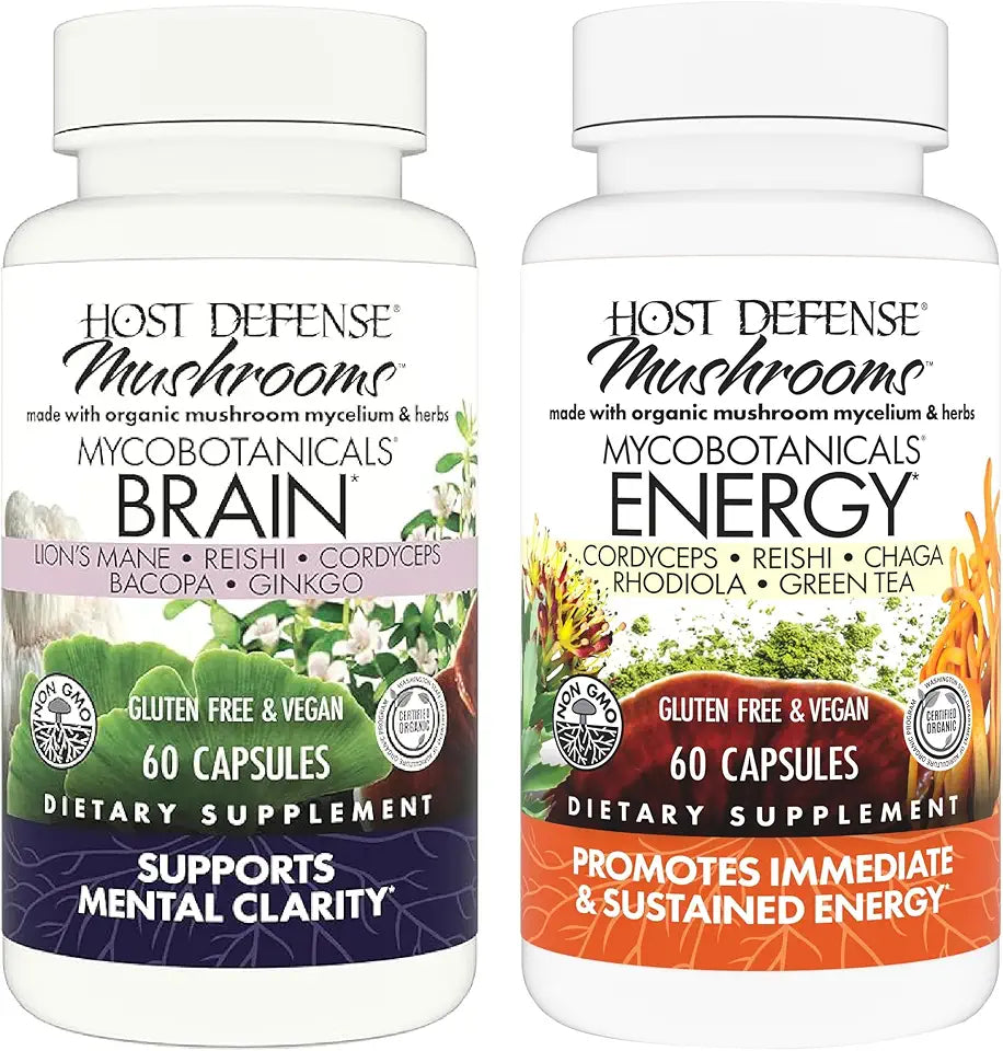 MycoBotanicals Brain & Energy Capsules, 60 Count S6953