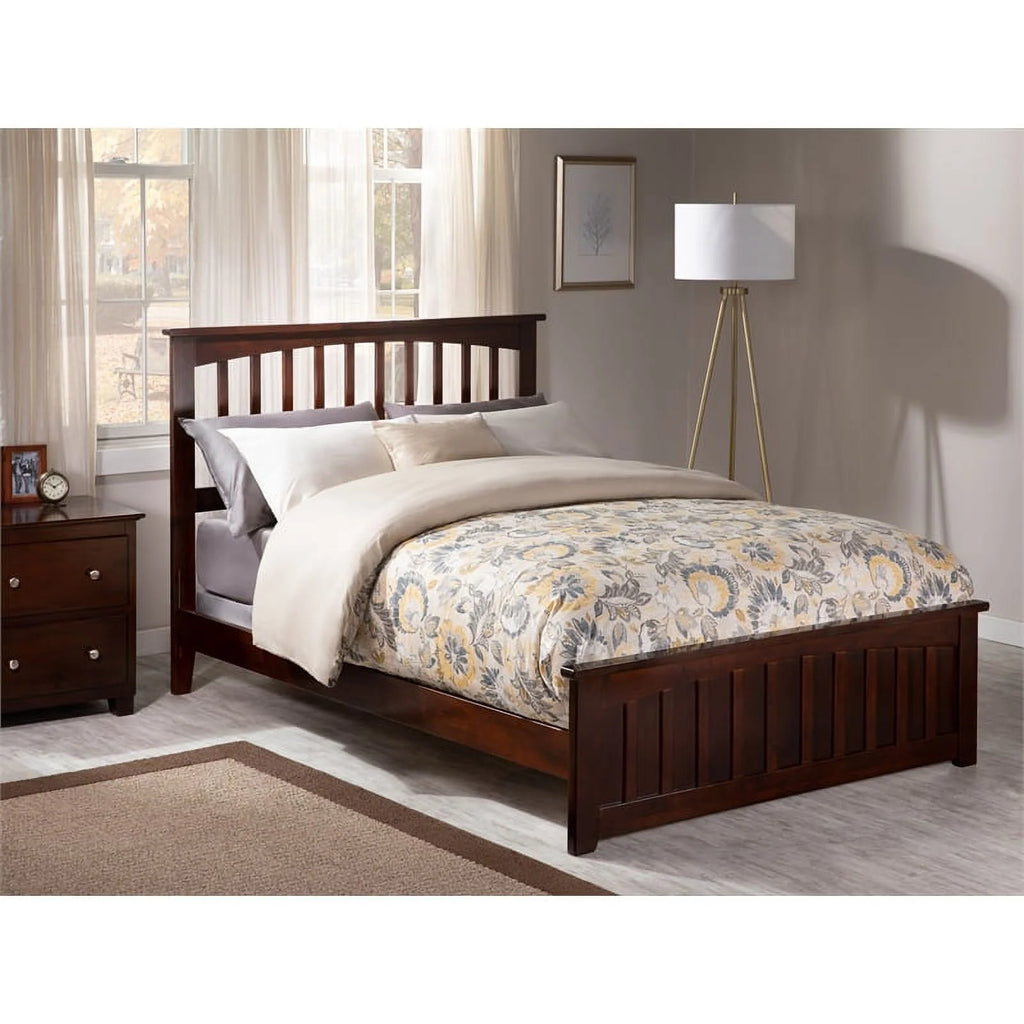 Solid Wood Full Spindle Bed with Headboard F345782