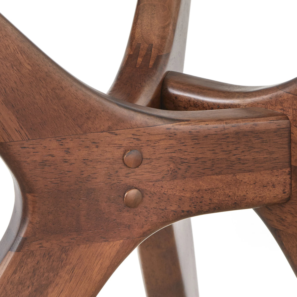 Round Dining Table with Tempered Glass Top A36408