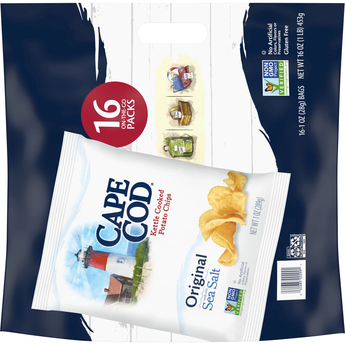 Original Kettle Chips Snack Bags 16 Ct O855