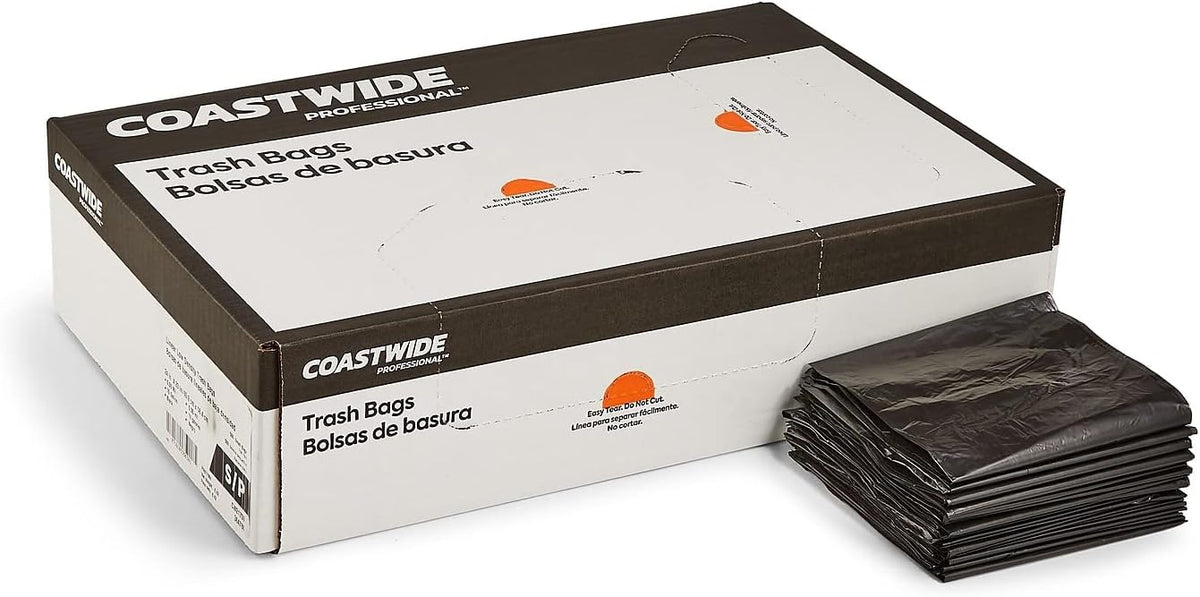 500 CT 7-10 Gal Black Trash Bags C3823