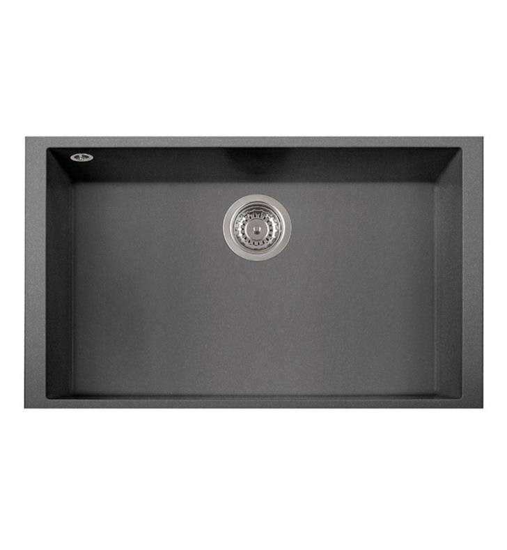 Undermount Granite Kitchen Sink, Milk White A561
