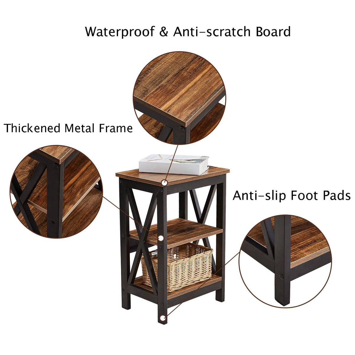 3-Piece Queen Bedroom Set with Nightstands E22094