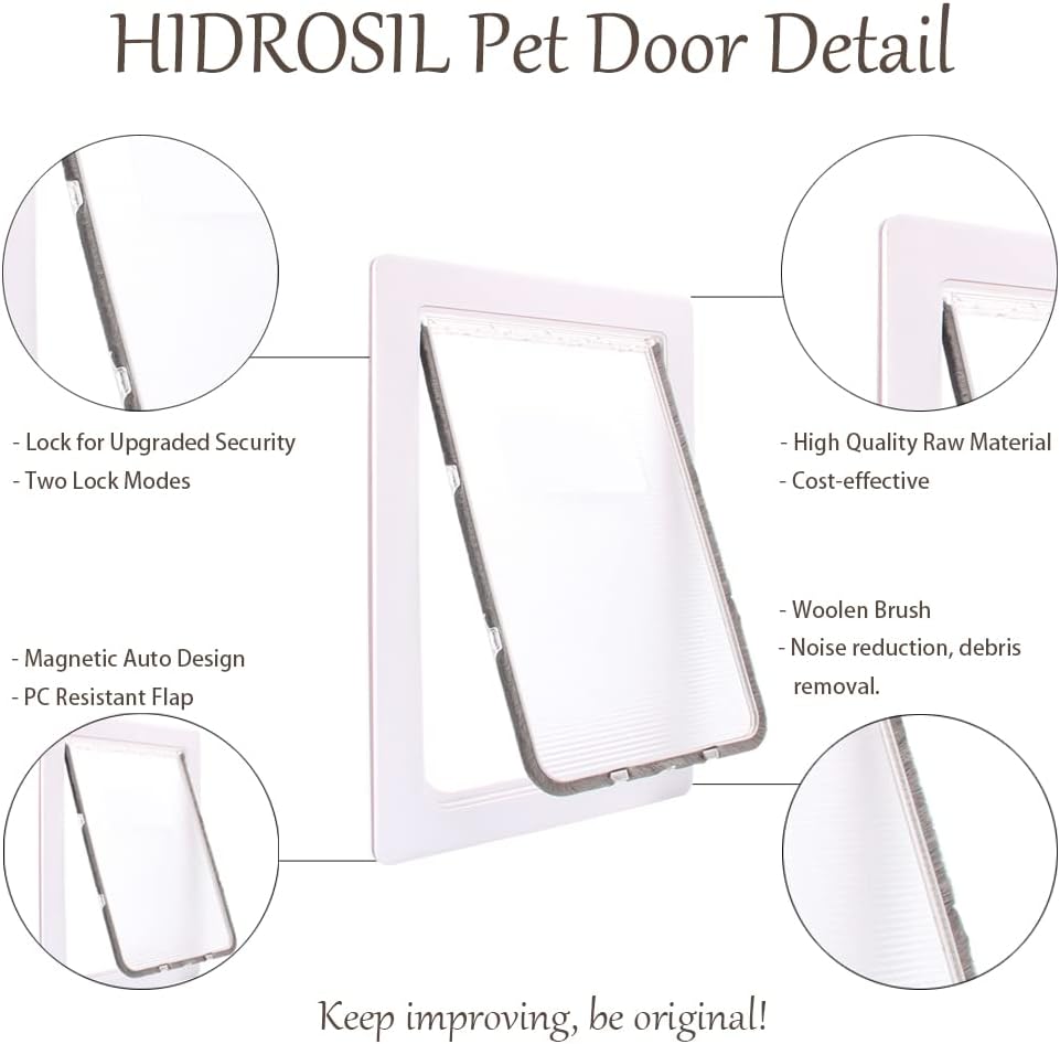 Tunnel Detachable Pet Door with Magnetic Flap, Large Q916