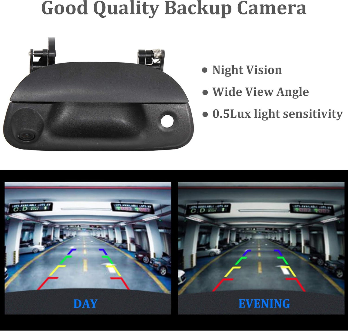 Tailgate Handle Reverse Backup Camera Rear View Parking Waterproof U744