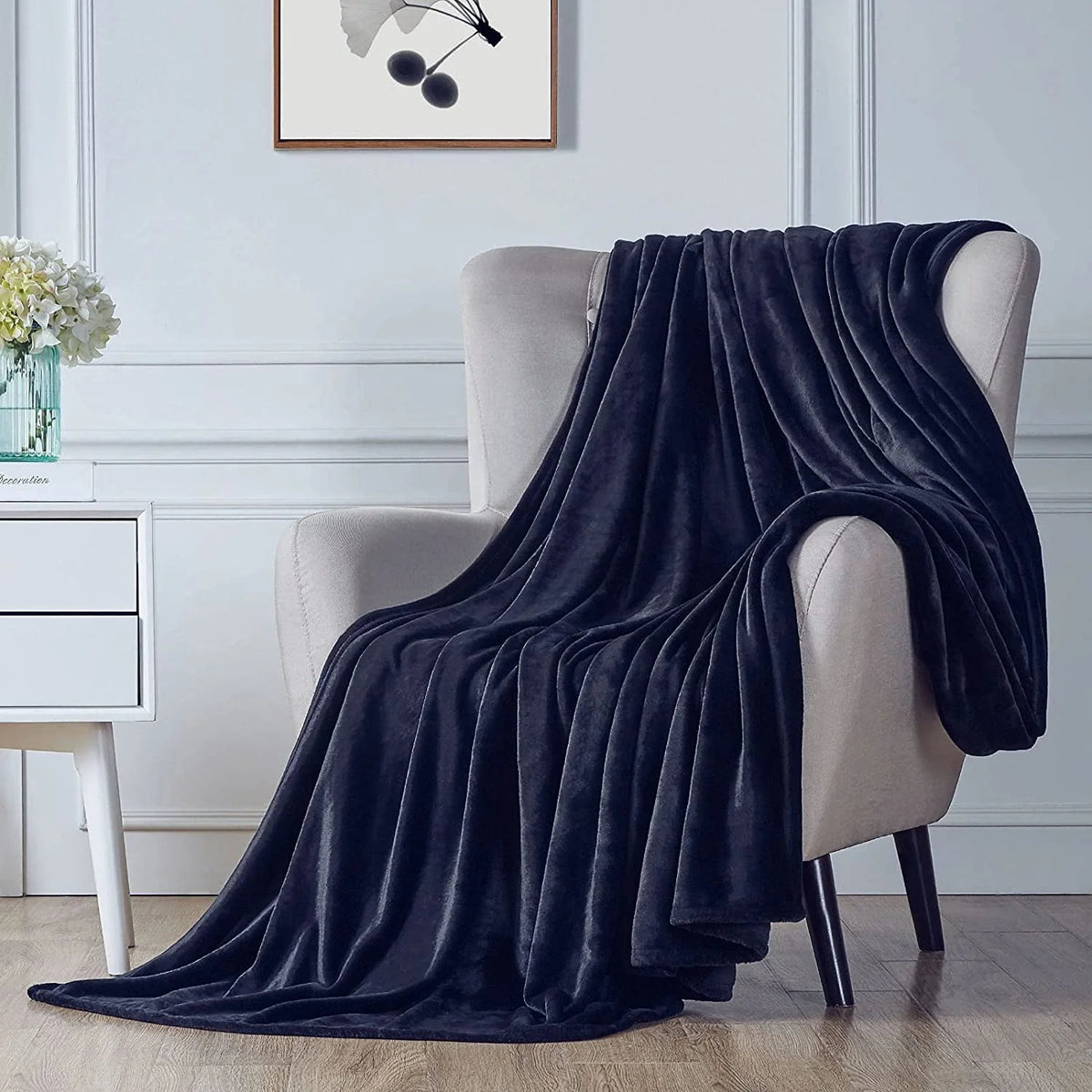 Ultra Soft Microplush Fleece Throw Blanket, 50 x 60, Orange, Machine Washable R482