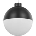 1-Light 17W LED Pendant - Black F404