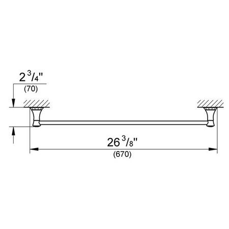 Brushed Nickel Towel Bar H53329