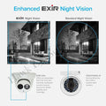 4K PoE Security IP Camera, 8MP Turret, IR Night Vision, Weatherproof, 4mm Lens E914