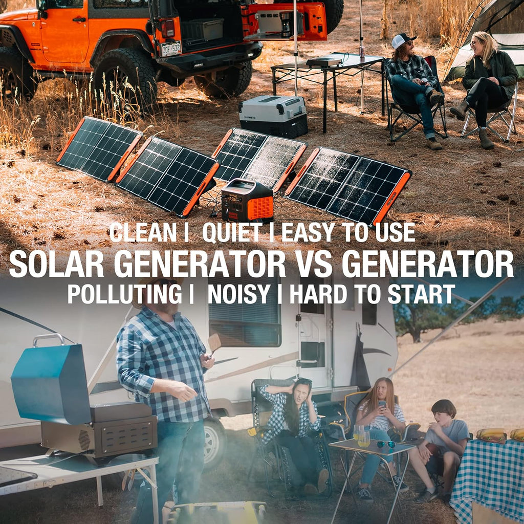 1800W Solar Generator with 3 AC Outlets and Lithium Battery Pack U9003