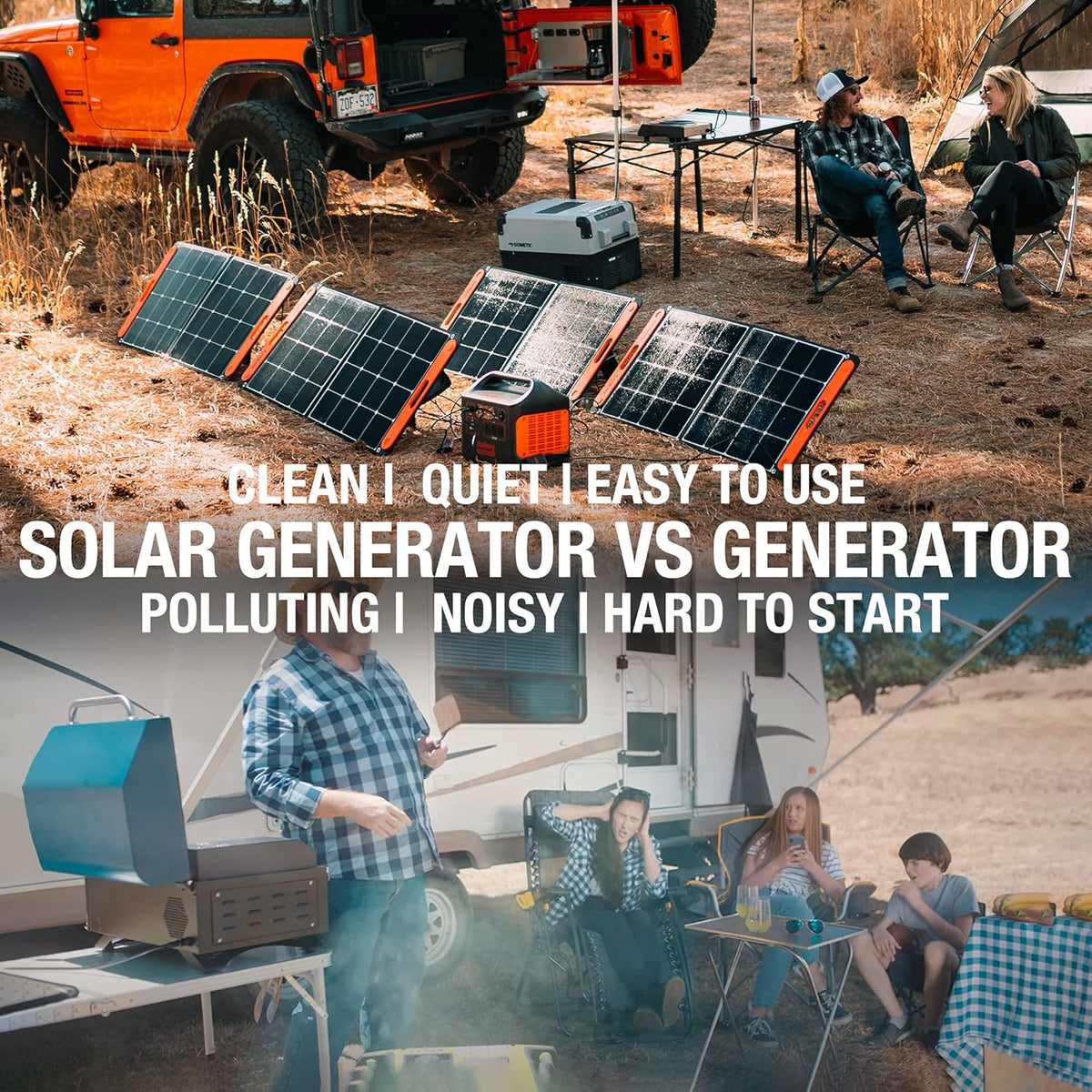 1800W Solar Generator with 3 AC Outlets and Lithium Battery Pack U9003