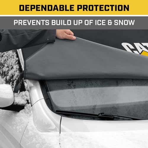 Windshield Snow Cover, Weatherproof with Anti-Theft Straps, 78"x45" inch, Black C873